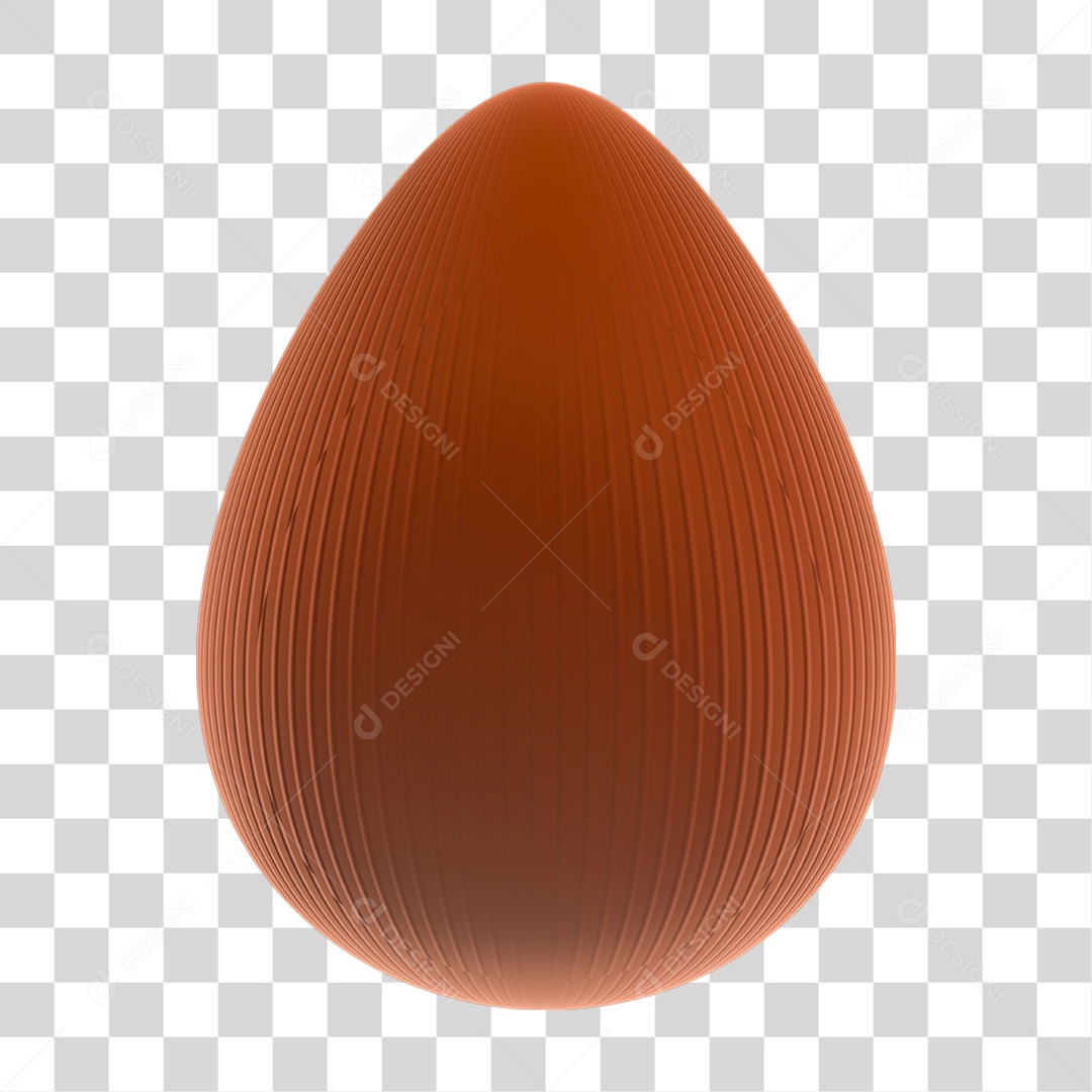Ovo de Chocolate Para a Páscoa PNG Transparente