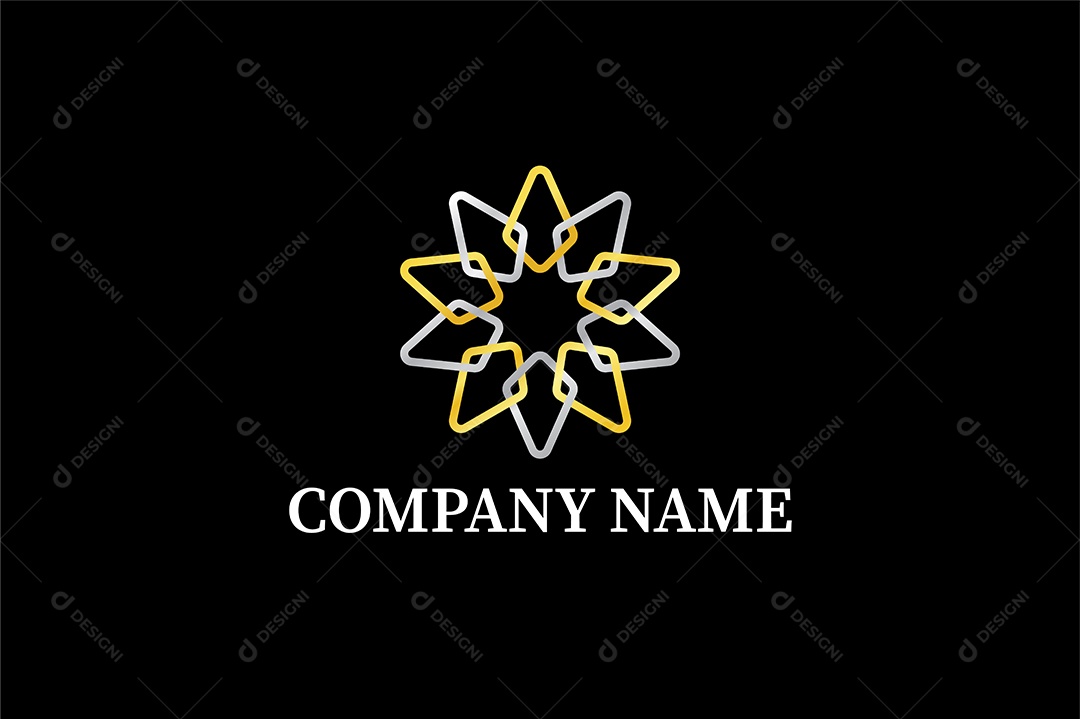 Abstract Luxury Logo Logotipo Empresarial AI + EPS Editável