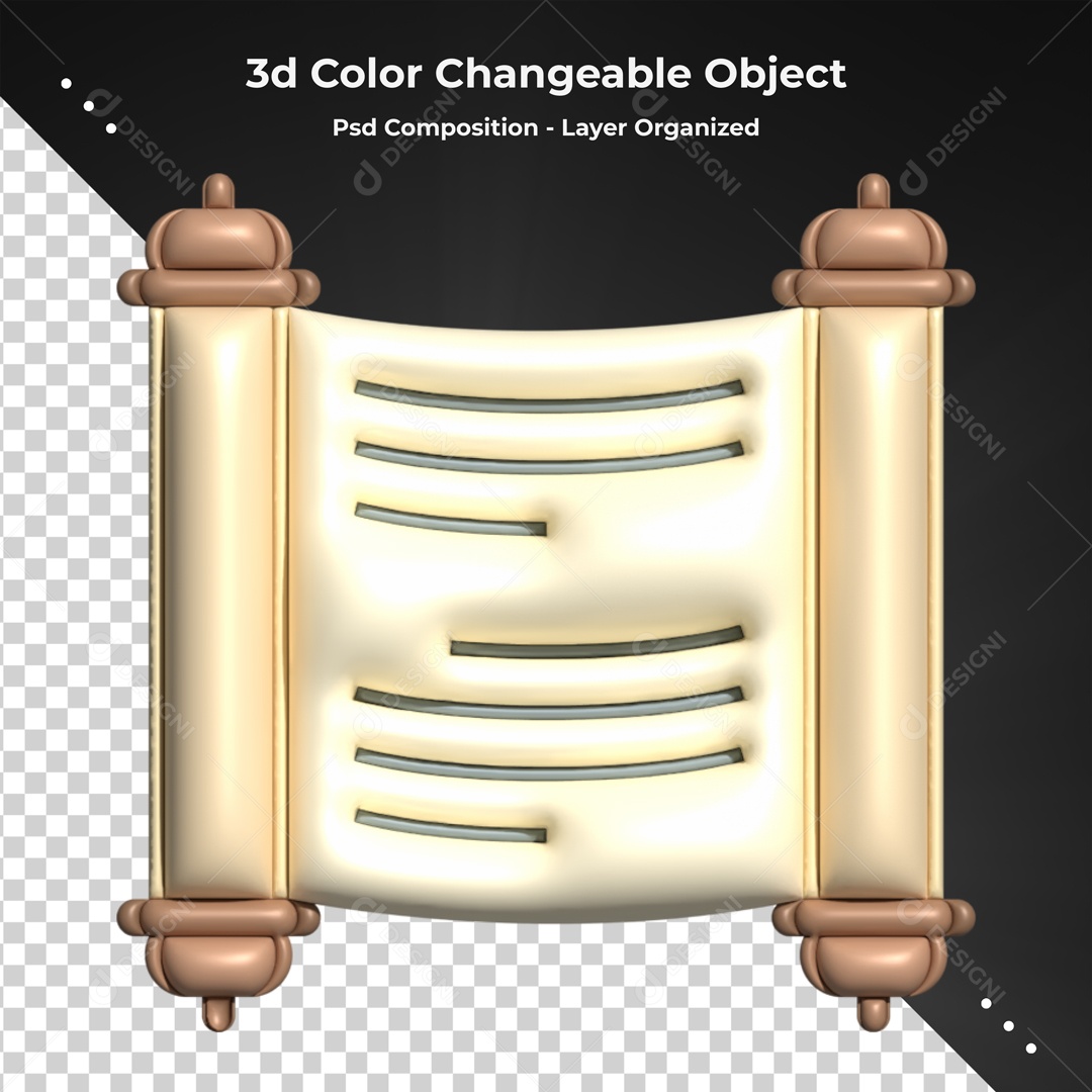 Elemento De Pergaminho Para Composição PSD