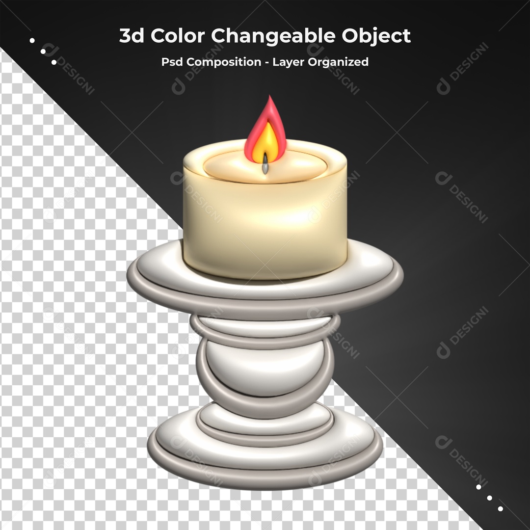 Elemento De Vela Para Composição PSD
