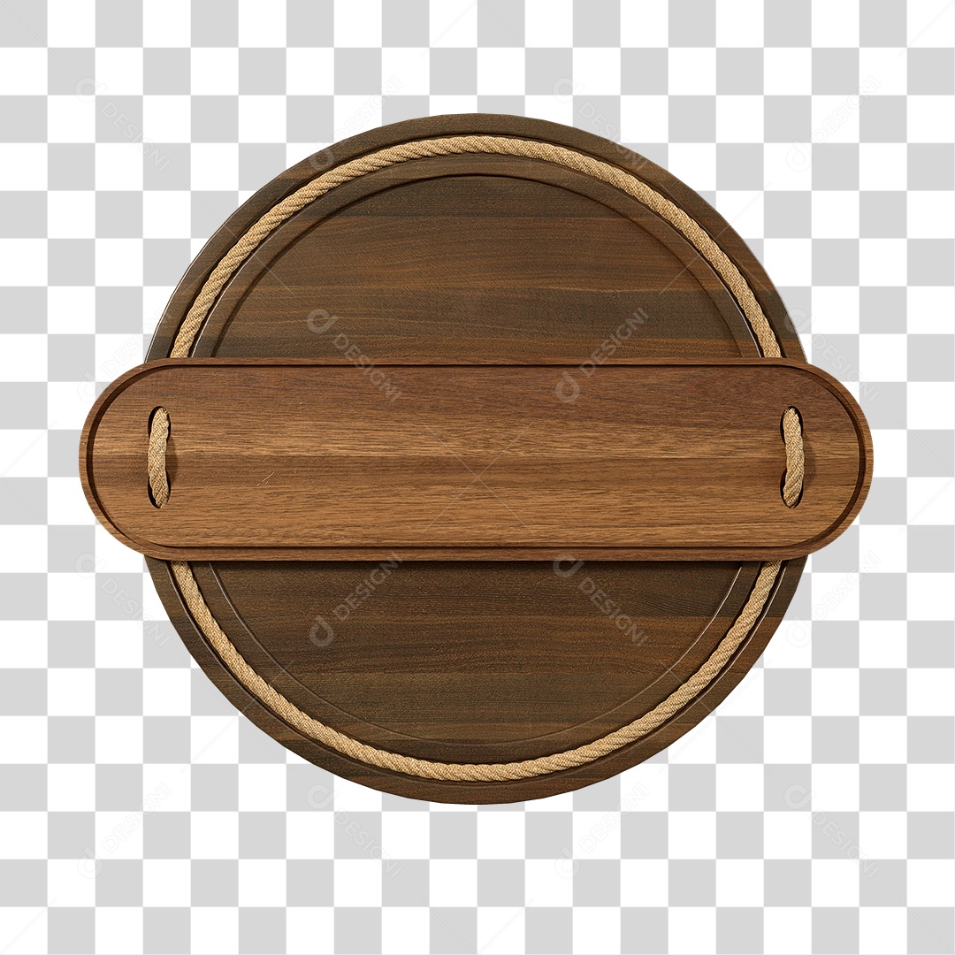 Painel De Madeira Elemento 3D PNG Transparente