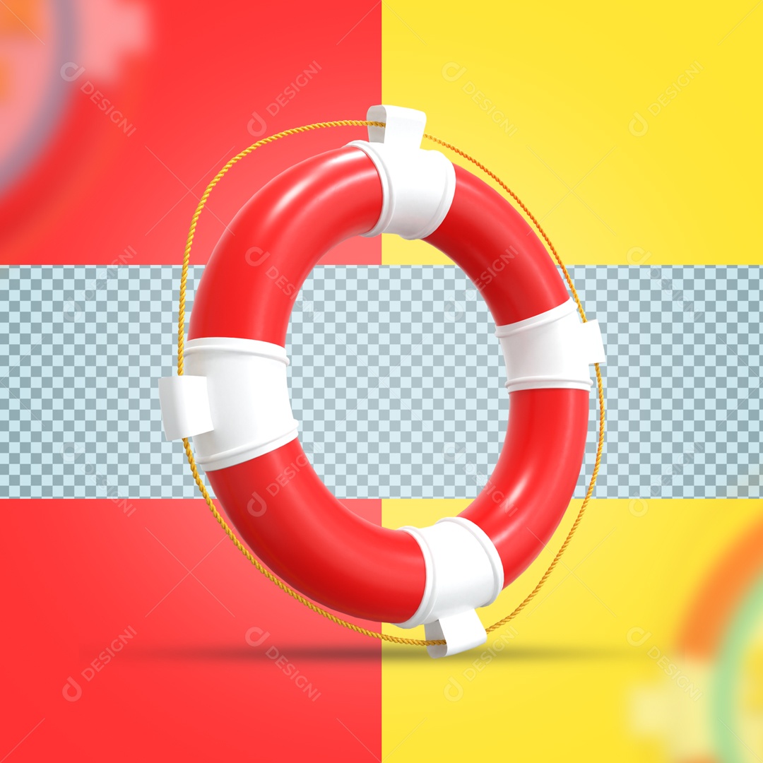 Elemento De 1 Boias Salva Vidas Para Composição PSD