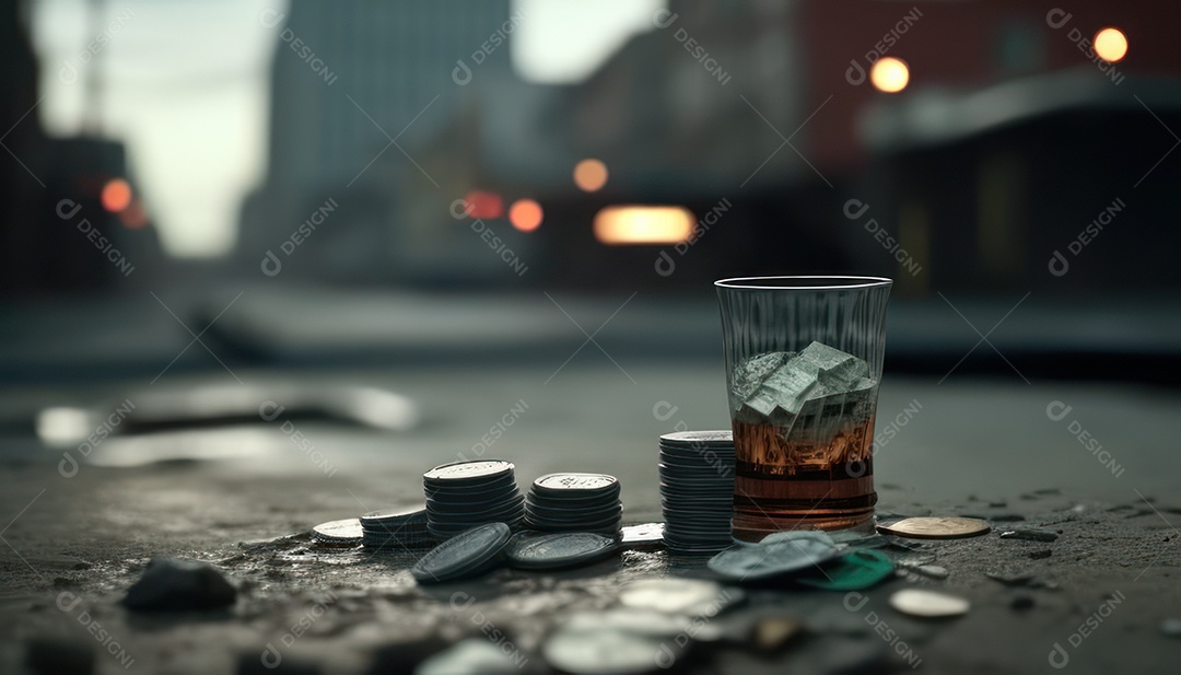 Fichas de pôquer de cassino combina com cartões