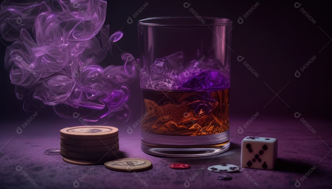 Fichas de pôquer de cassino combina com cartões