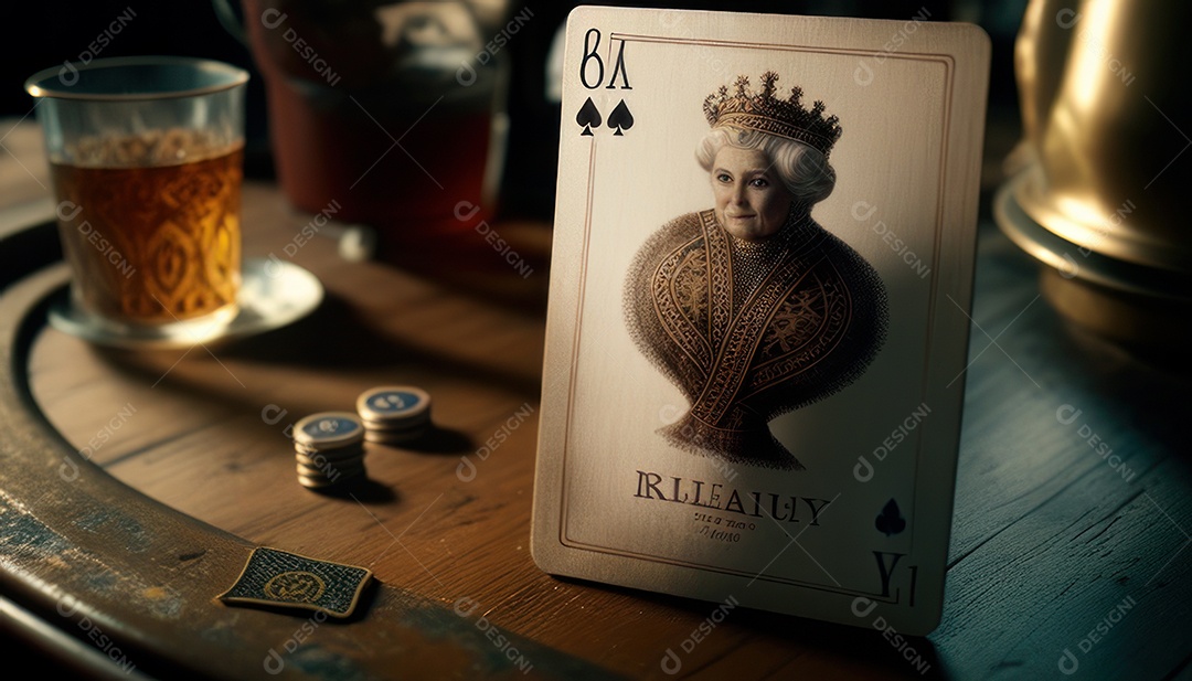 Fichas de pôquer de cassino combina com cartões