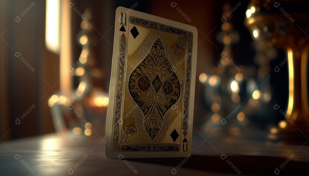 Fichas de pôquer de cassino combina com cartões