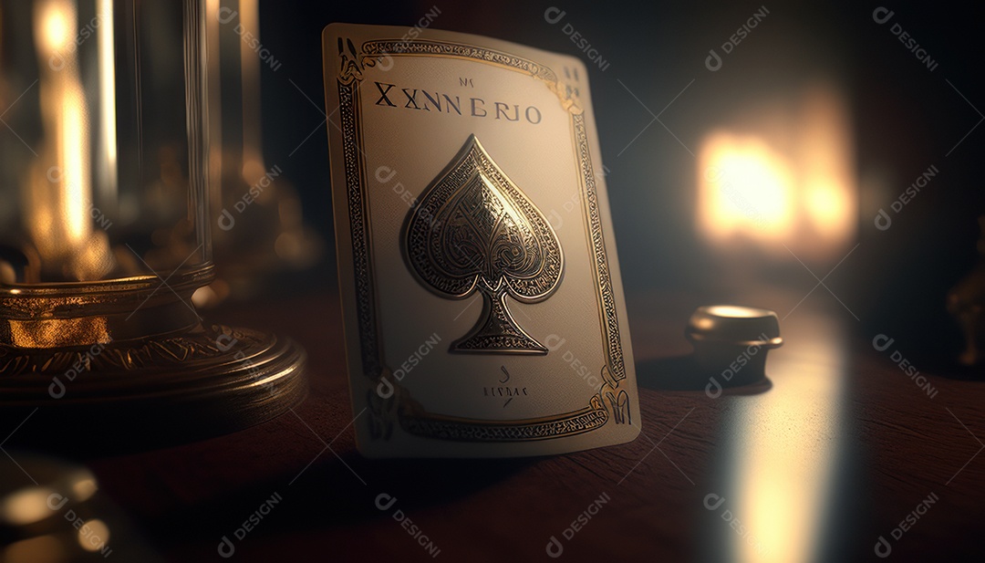 Fichas de pôquer de cassino combina com cartões