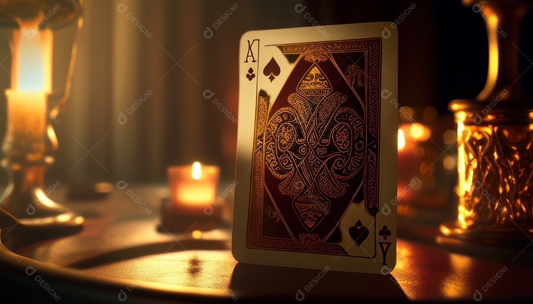 Fichas de pôquer de cassino combina com cartões