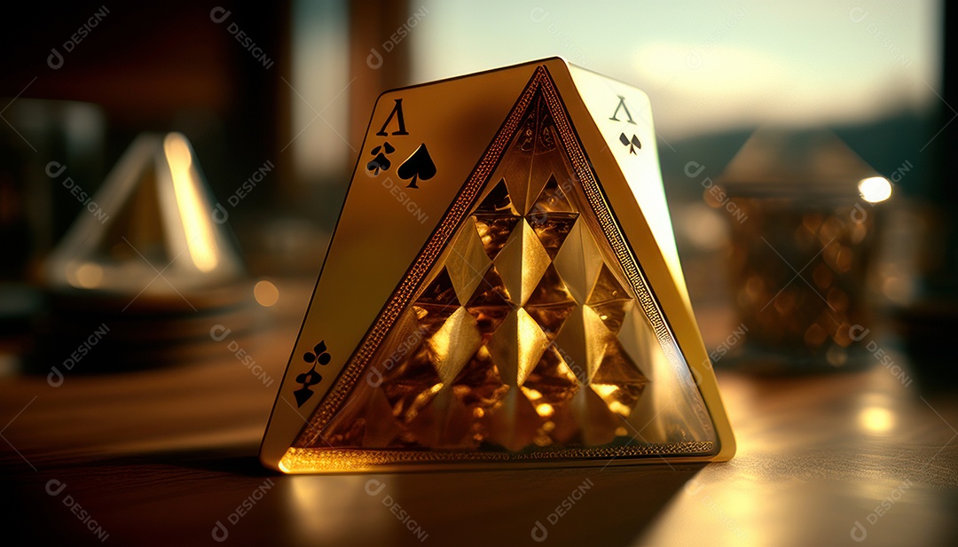 Fichas de pôquer de cassino combina com cartões