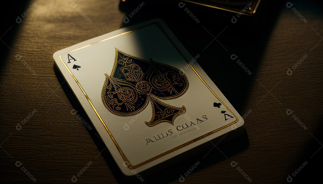 Fichas de pôquer de cassino combina com cartões