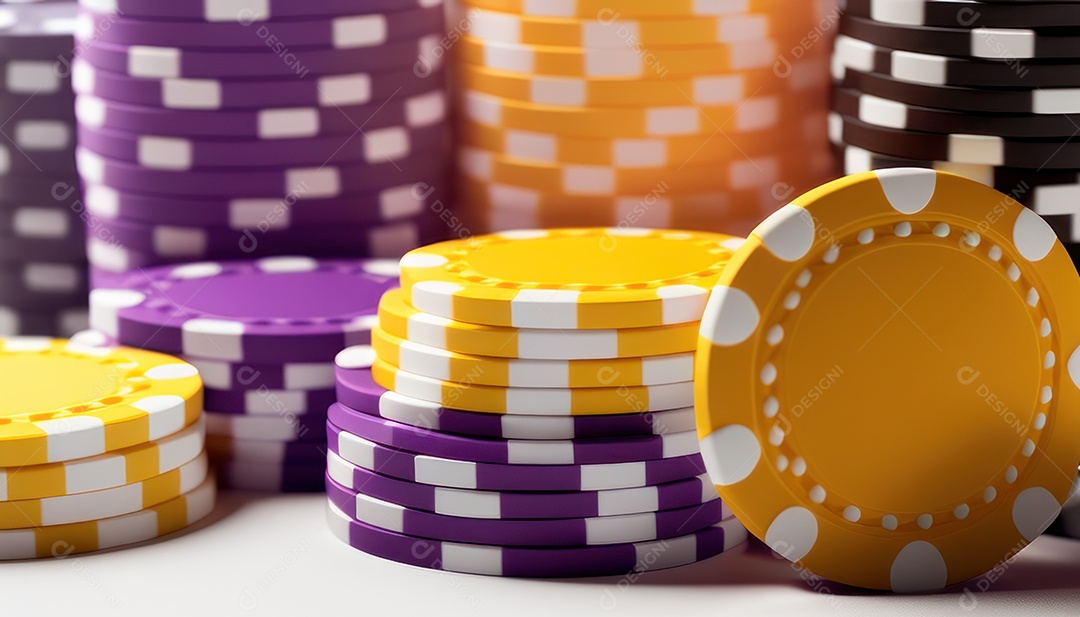 Fichas de pôquer de cassino combina com cartões