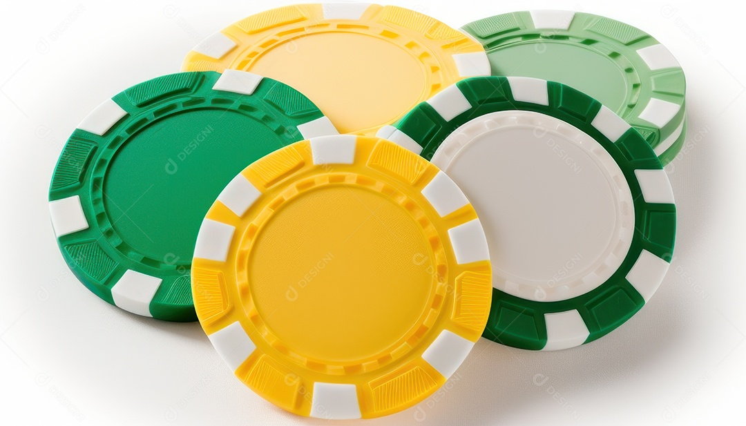 Fichas de pôquer de cassino combina com cartões