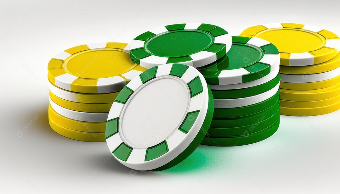 Fichas de pôquer de cassino combina com cartões