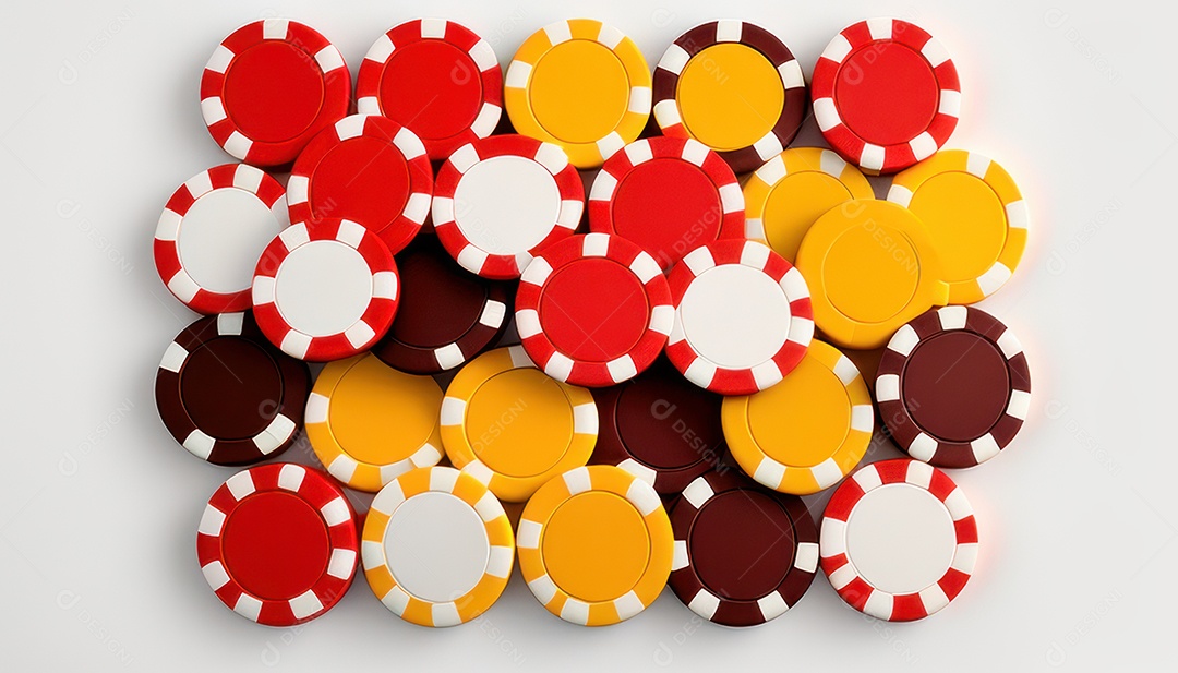 Fichas de pôquer de cassino combina com cartões