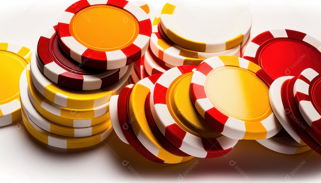 Fichas de pôquer de cassino combina com cartões