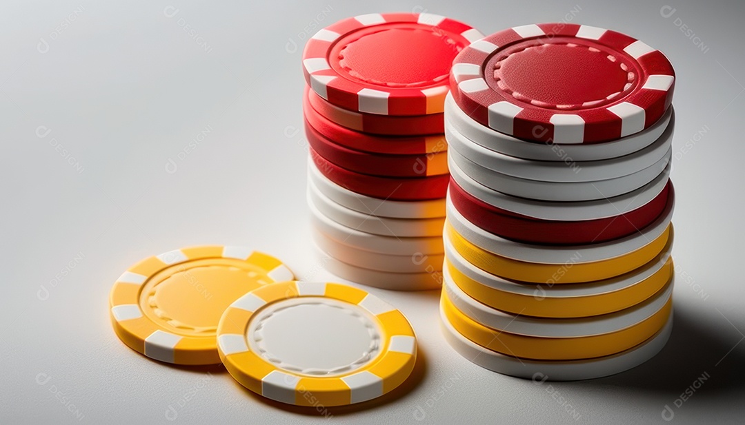 Fichas de pôquer de cassino combina com cartões