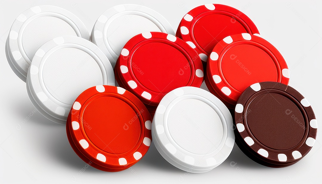 Fichas de pôquer de cassino combina com cartões