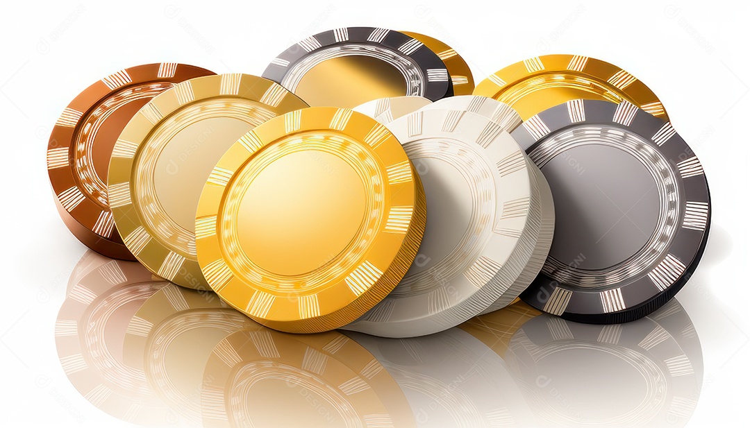 Fichas de apostas de pokers