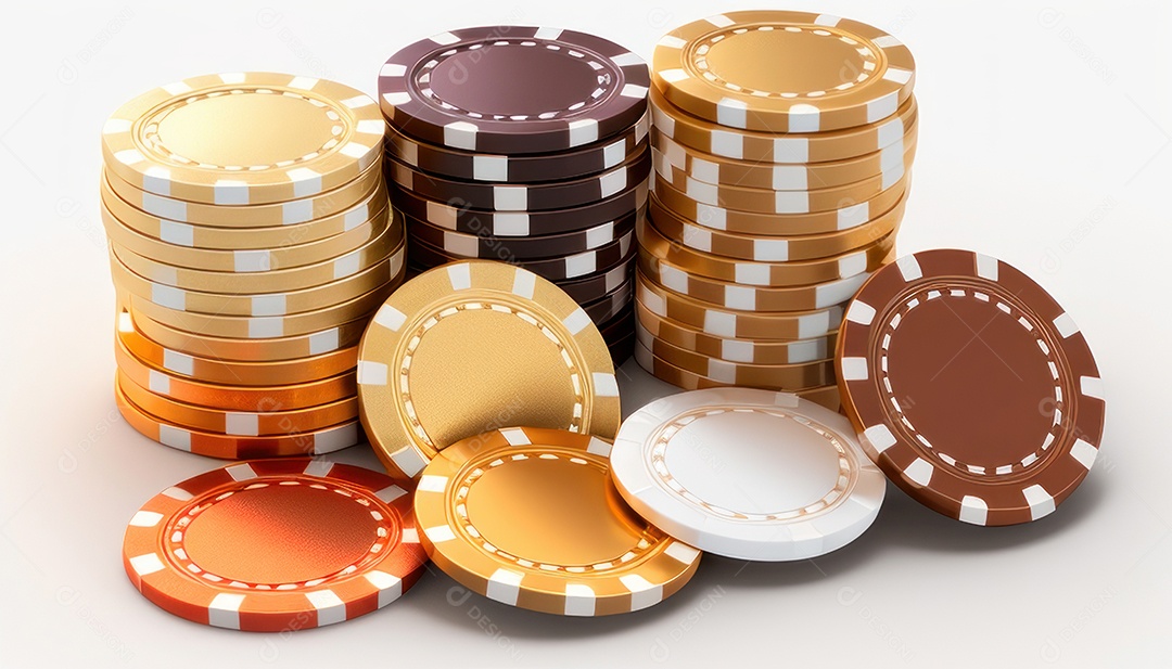 Fichas de apostas de pokers