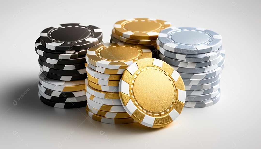 Fichas de apostas de pokers