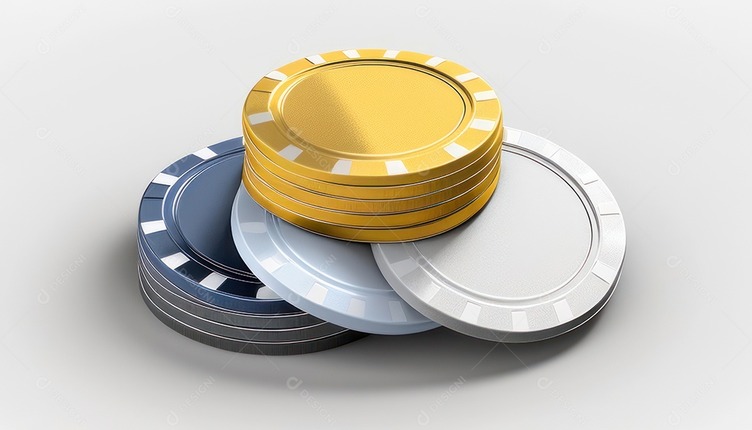 Fichas de apostas de pokers