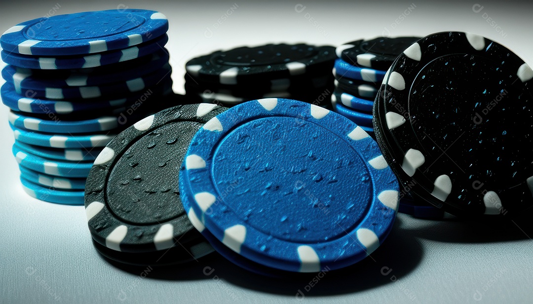 Fichas de apostas de pokers