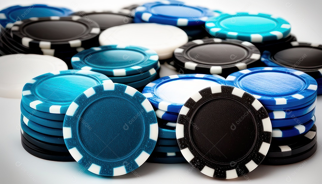 Fichas de apostas de pokers