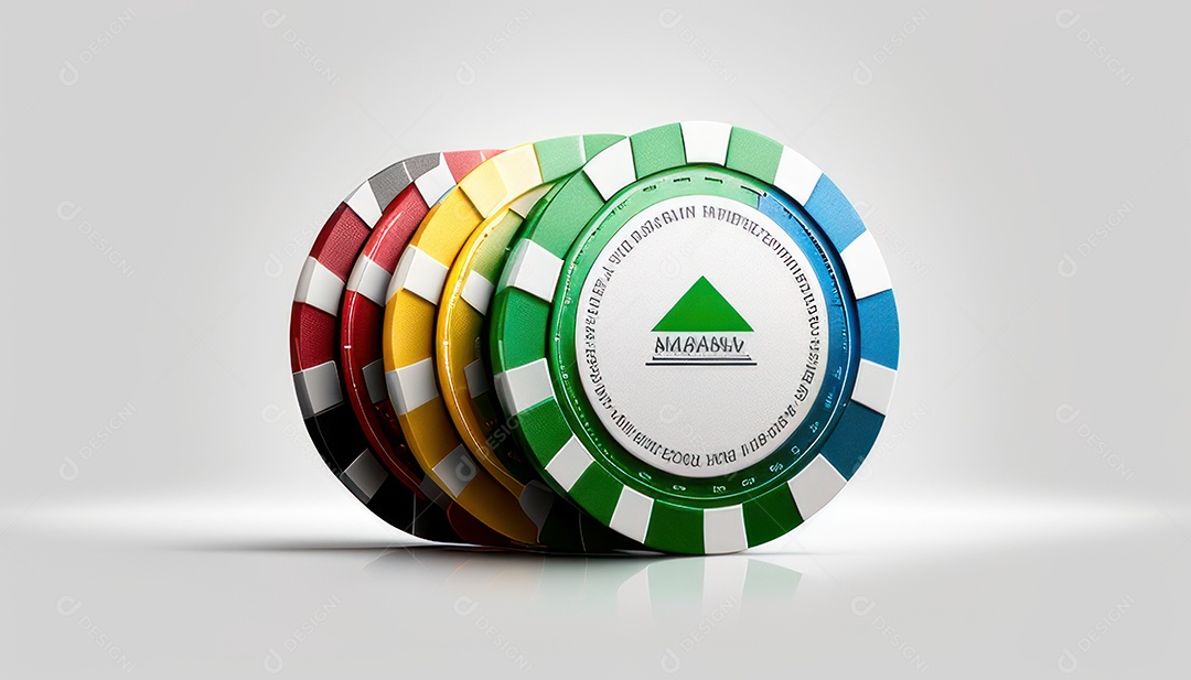 Fichas de apostas de pokers