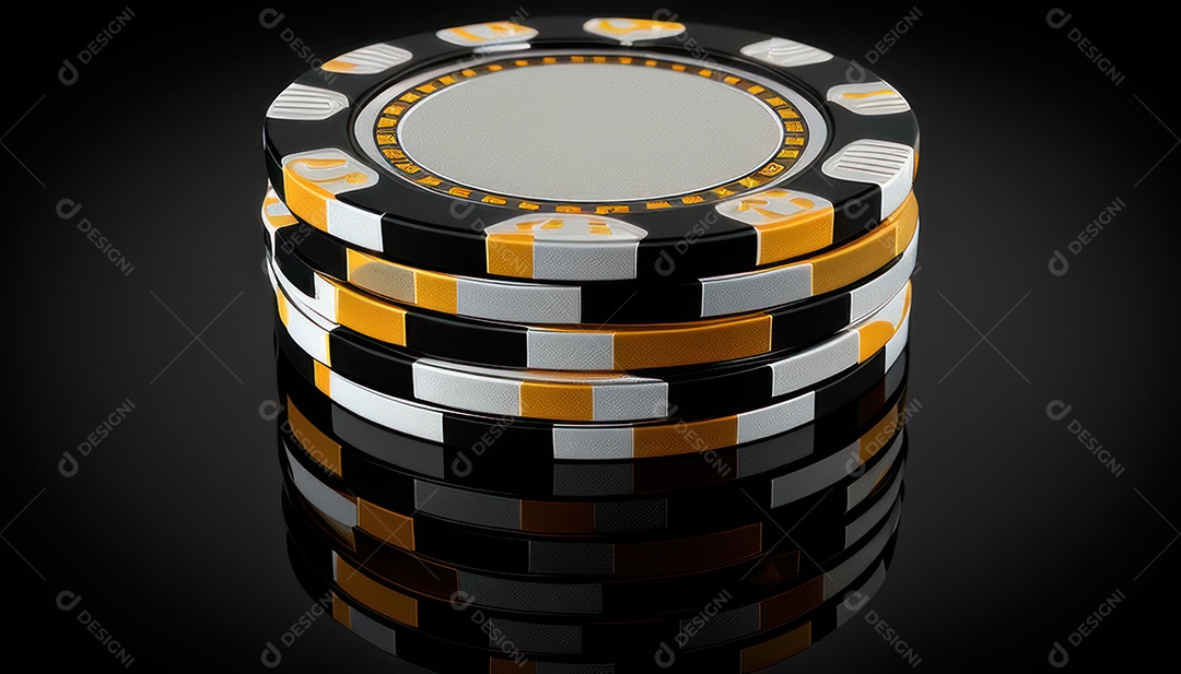 Fichas de apostas de pokers