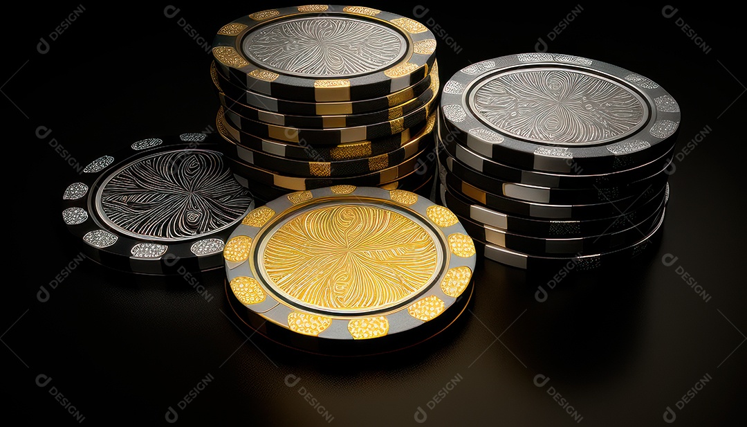 Fichas de apostas de pokers