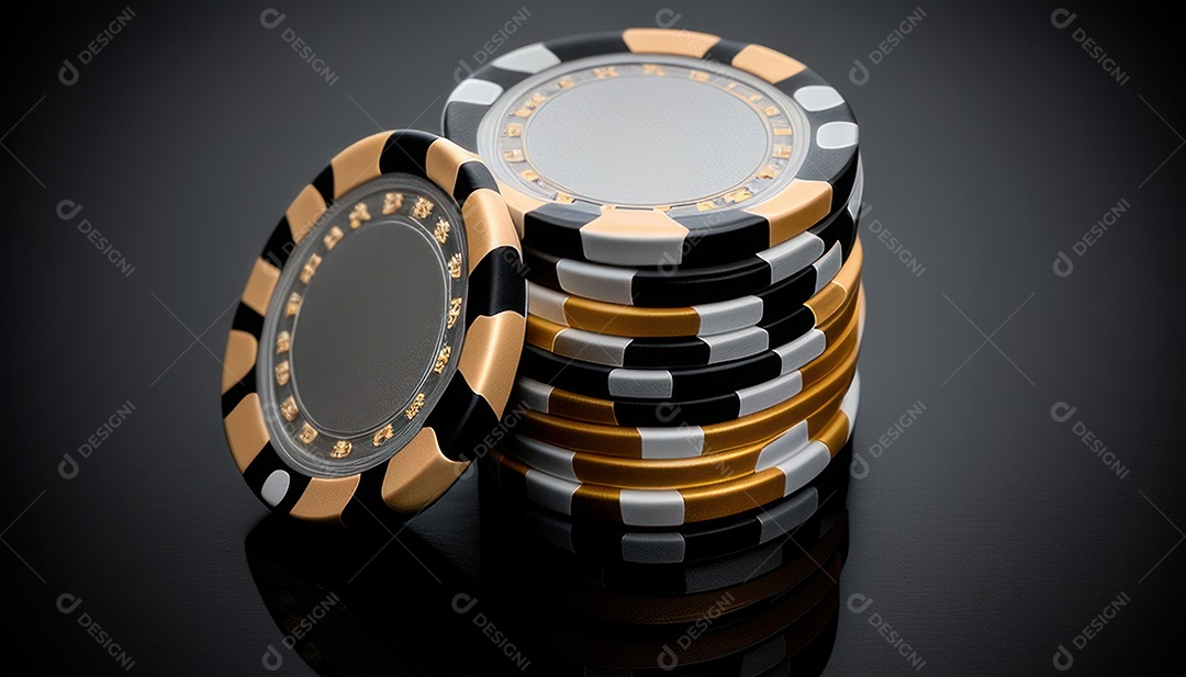 Fichas de apostas de pokers