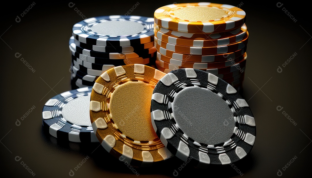 Fichas de apostas de pokers