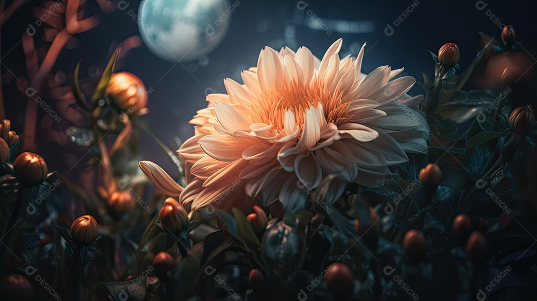 Ilustração de uma flor.