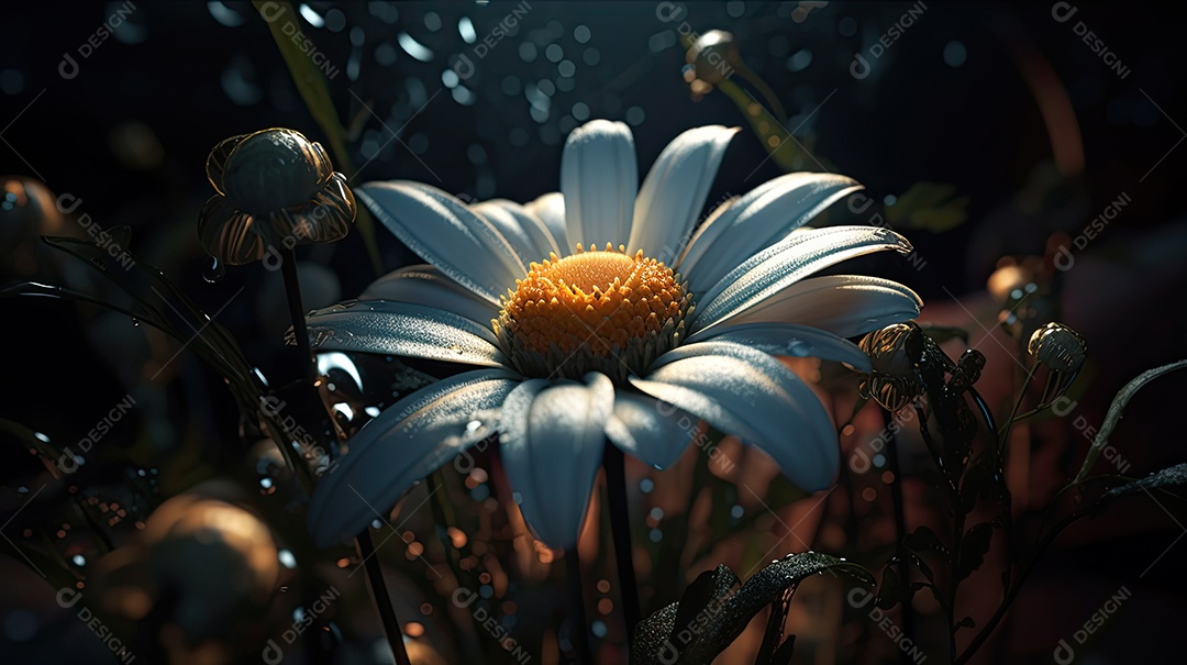 Ilustração de uma flor.