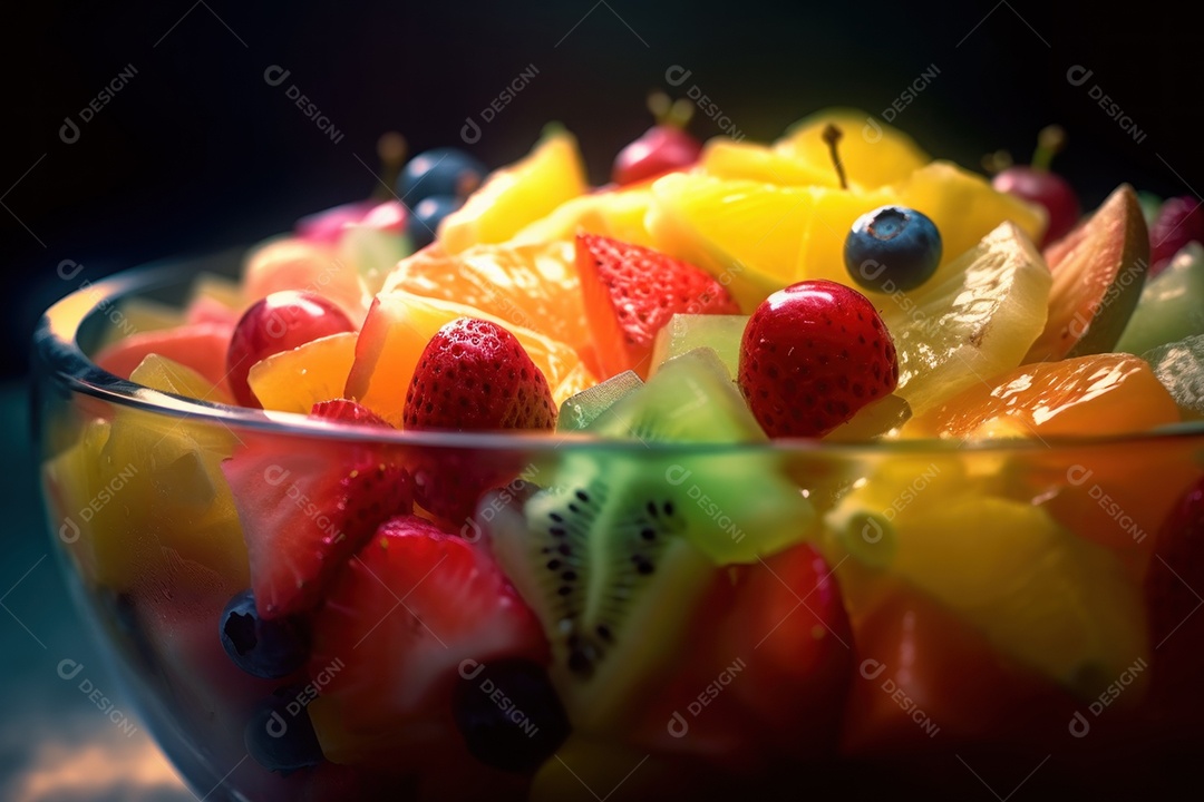 Salada de frutas suculenta