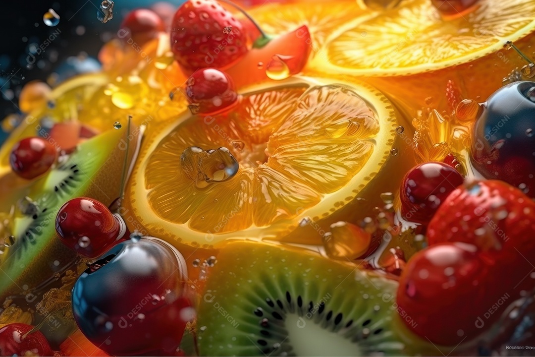 Salada de frutas suculenta