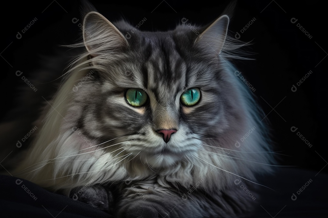 Lindo gato maine coon