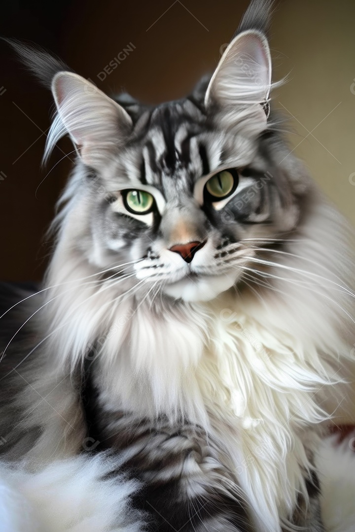 Lindo gato maine coon