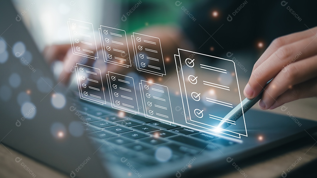 Empresárias marcam uma avaliação, questionário