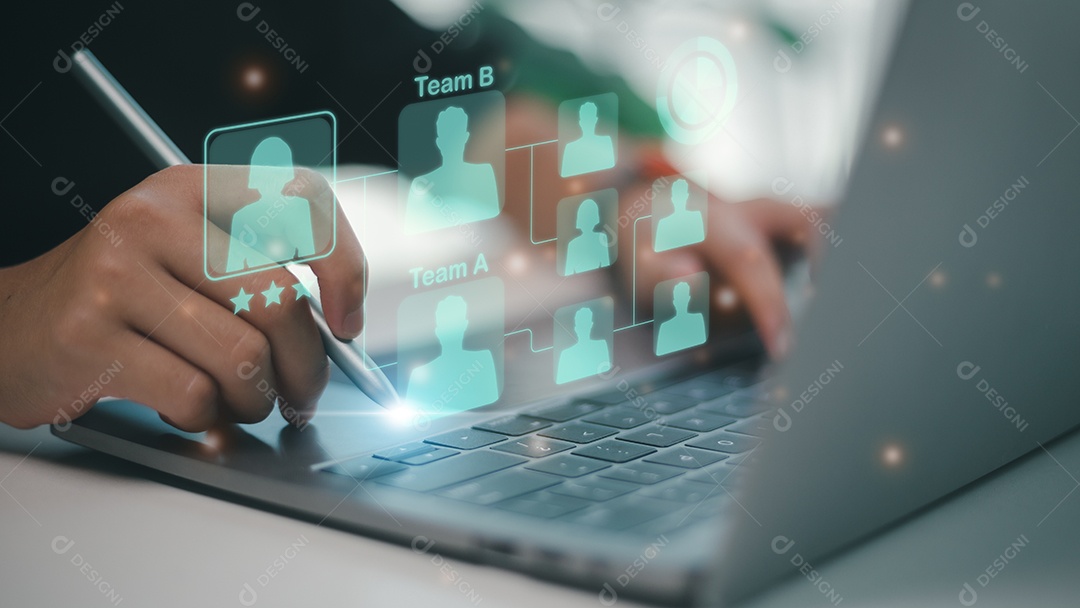 Conceito de serviço de pesquisa especializado em aplicativos de recrutamento on-line