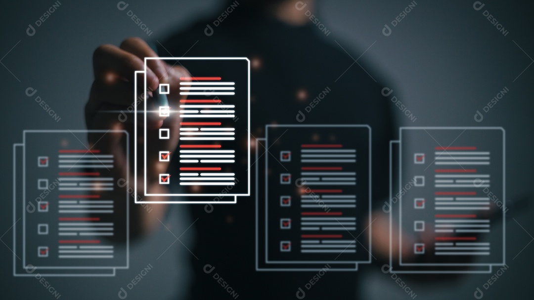 As empresárias marcam uma avaliação, questionário, avaliação