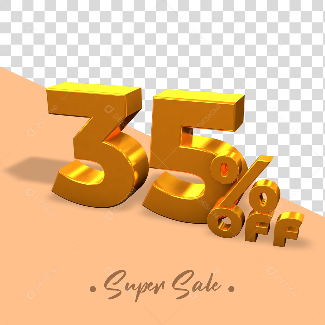 Elemento De Numero 35% Desconto Para Composição PSD