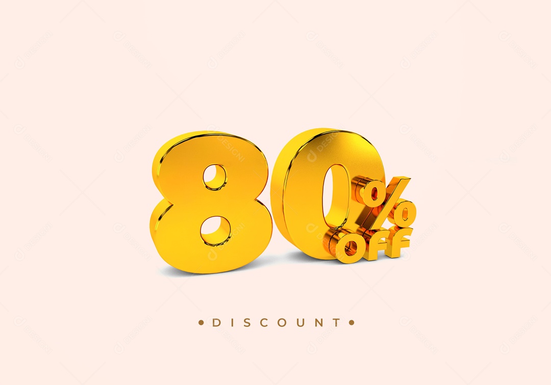 Elemento De Numero 80% Desconto Para Composição PSD