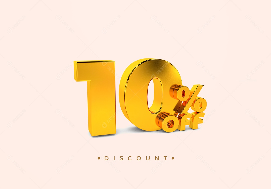 Elemento De Numero 10% Desconto Para Composição PSD