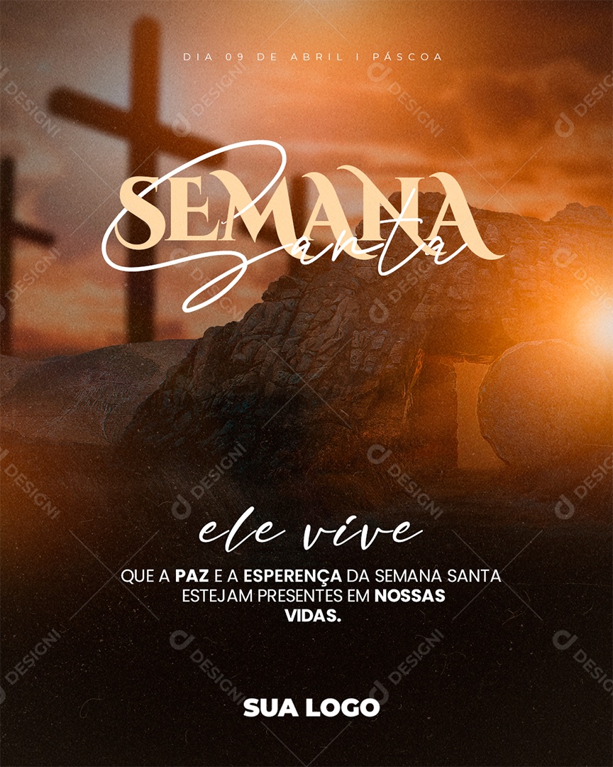 Social Media Semana Santa PSD Editável