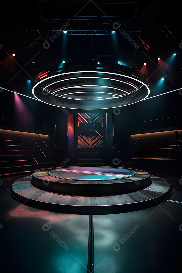 Palco vazio de um teatro