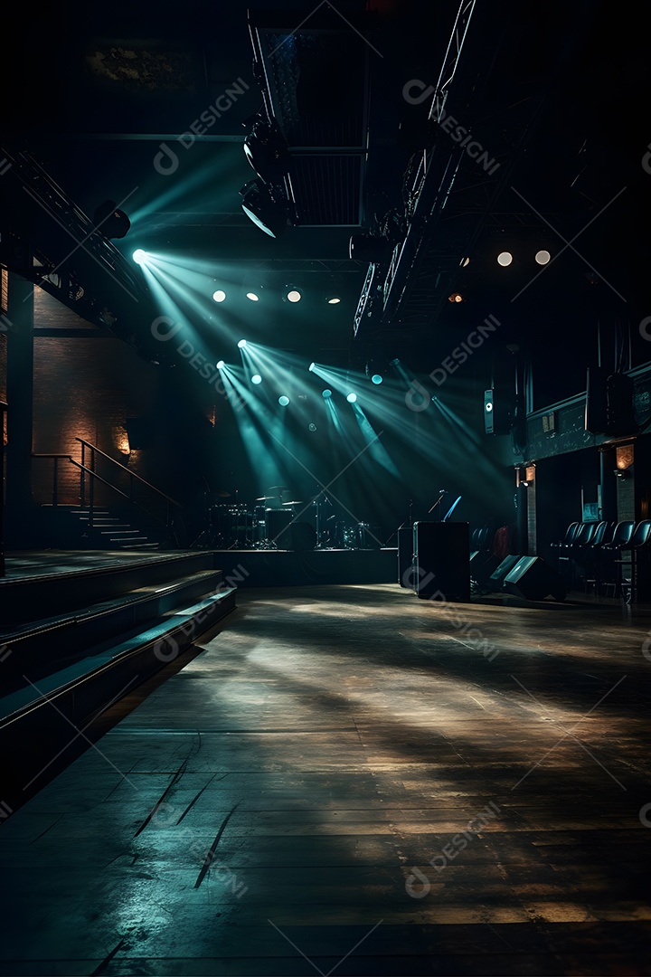 Palco vazio de um teatro