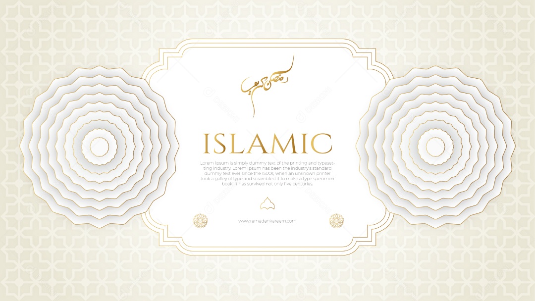 Background Islâmica Vetorial Formas EPS Editável