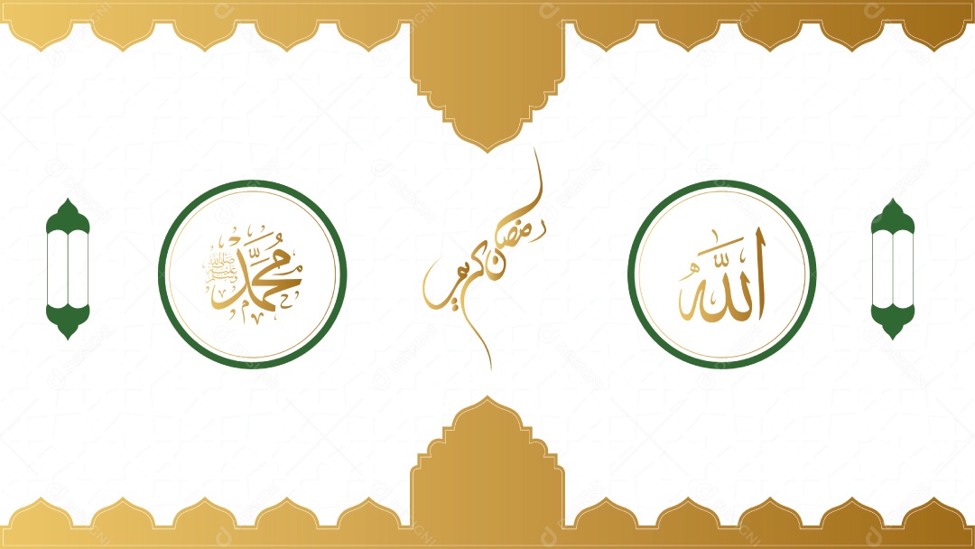 Background Islâmica Vetorial Formas EPS Editável