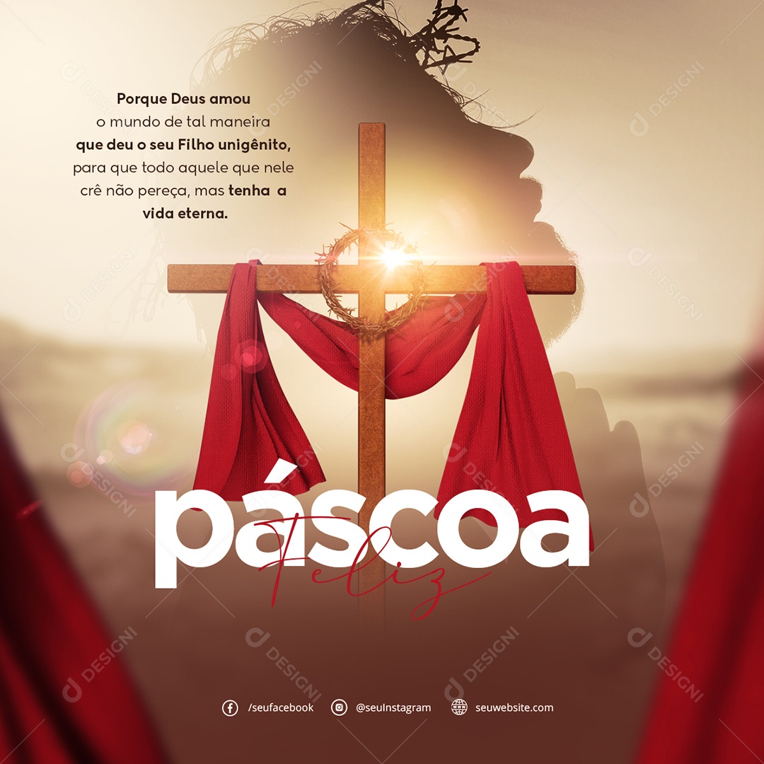 Happy Easter Social Media PSD Editable